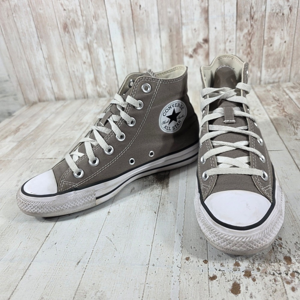 Converse Chuck Taylor All Star High Top Grey Canvas Sneakers A08581F Womens 7 - Picture 3 of 8